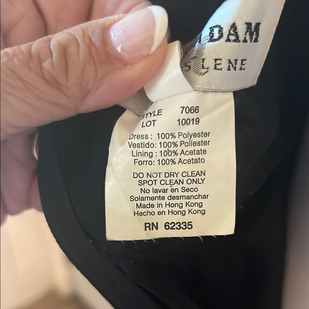 BETSY & ADAM Women's Red/Black Floral w/rhinestones sleeveless SZ 6 Maxi Dress - Picture 8 of 13